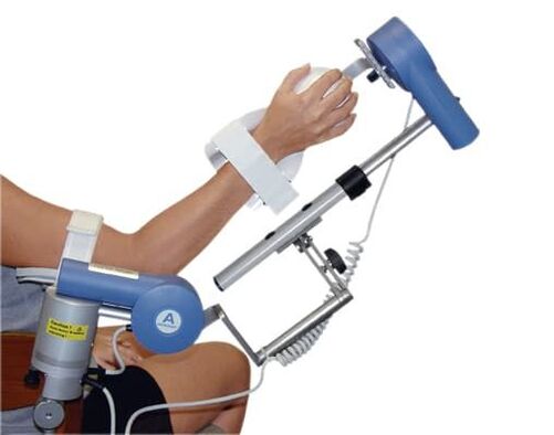 Mechanotherapy for osteoarthritis of the shoulder joint for early muscle and ligament recovery